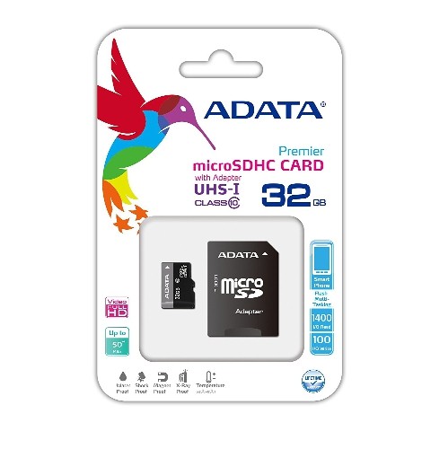 ADATA Premier 32 GB Micro SDXC UHS-I U1 Class 10 Memory Card